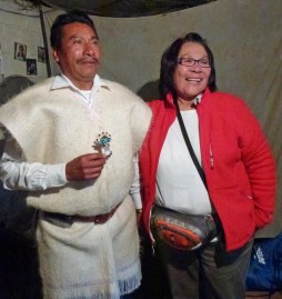 Don Xun Calixto, Spiritual leader of San Juan Chamula, and Charlene Joseph.©2012 Carla Woody.